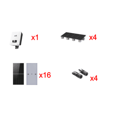 Kit Solar Interconexion  / 10kW  220Vca / Inversor AFORE / Montaje Incluido  