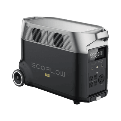 Estación de Energía Portátil DELTA PRO 3600Wh Litio LFP / 5 AC 3600W (7200W Pico) / 2 USB-C 200W / Capacidad para Aumentar Respaldo / Cargador de Coche 10A a 12.6V / Conectividad WiFi y Bluet