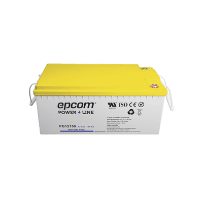 Batería de GEL PURO OPzV / 12 V @ 150 Ah / Ciclo profundo / Uso en Aplicaciones Fotovoltaicas y de Respaldo