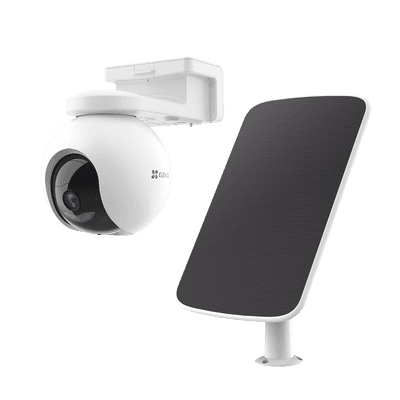 Kit de Cámara de Batería Recargable  y Panel Solar / Wi-Fi / Almacenamiento Gratuito en Memoria Interna de 32 GB / Incluye 1 pieza de CS-HB8 y 1 Pieza de CS-CMT-SOLARPANEL-E