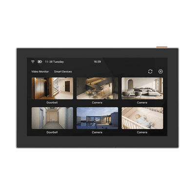 Pantalla Inalámbrica / Con Batería Recargable 4600mAh / Wi-Fi / Ideal Para Escritorio o Pared  / Vista en Vivo de Cámaras EZVIZ / Compatible con Videoportero CS-HP7  para ver Cámara y Apertur