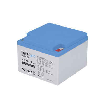 Batería 12 V / 26 Ah / UL / Tecnología AGM / Vida útil promedio de 5 años /Para uso en equipo electrónico, Alarmas de Intrusión / Incendio/ Control de acceso / Video Vigilancia / Terminales M