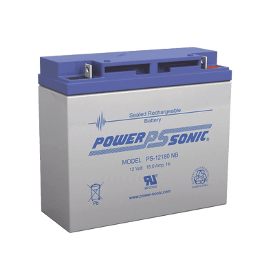 Batería 12V, 18AH, Para Respaldo, Tecnologías AGM/VRLA, Diseño De Vida Útil 5 Años, Terminales Tipo NB, Listada UL, Libre De Mantenimiento