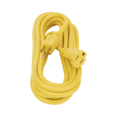 Extensión Eléctrica de Uso Rudo Aterrizada 5 metros /127 V CA 10 A Máximo / Color Amarillo.