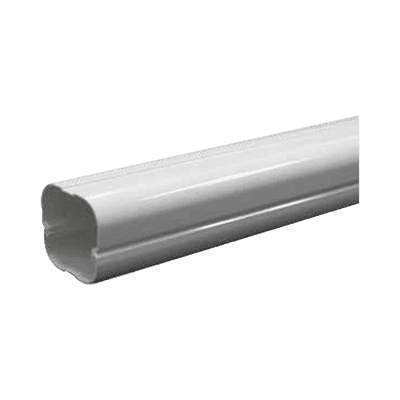 Kit de Canaletas Para la Organización de Tuberías y Cables Eléctricos en Instalaciones de Aire Acondicionado, Uso en Interiores y Exteriores, PVC Rígido, Ideal Para Minisplit, Contenido de Ki